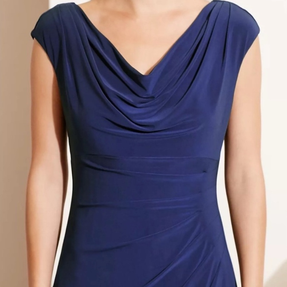 Lauren Ralph Lauren Navy dress. Size 16, NWT. - Picture 4 of 6